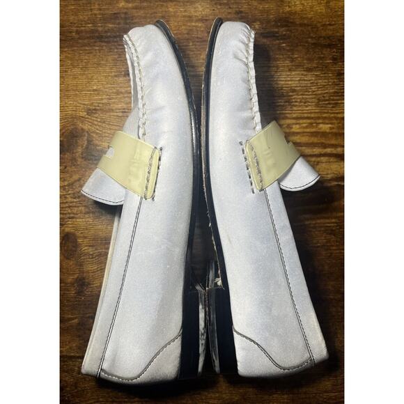 COLE HAAN - Women's Penny Loafer - REFLECTIVE SILVER - Size 7.5 M Slip On - Picture 4 of 12